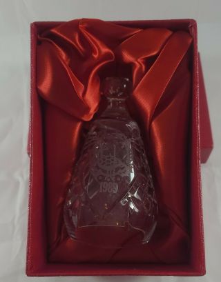1989 Waterford Crystal 12 Days Of Christmas Bell Partridge In A Pear Tree
