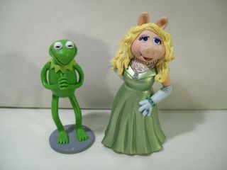 Disney The Muppets Miss Piggy & Kermit The Frog Pvc Figures