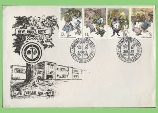 G.  B.  1979 Year Of The Child Official Parks School First Day Cover,  Leicester