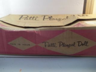 Vintage Ideal Blonde Patti Play Pal Doll " Box Only "