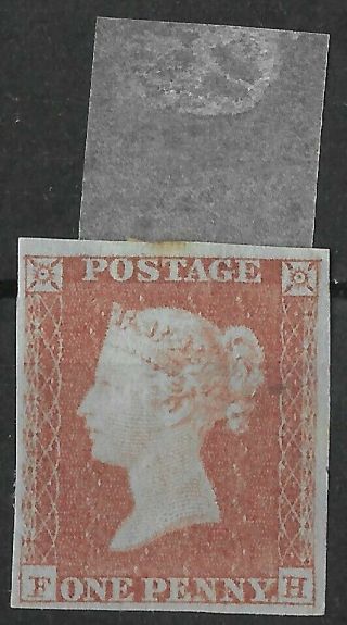 Gb 1841 Penny Red 4 Mgns Imperf Good Looking,  Nf,  Bld Paper Sg8 Cat£600 (n28