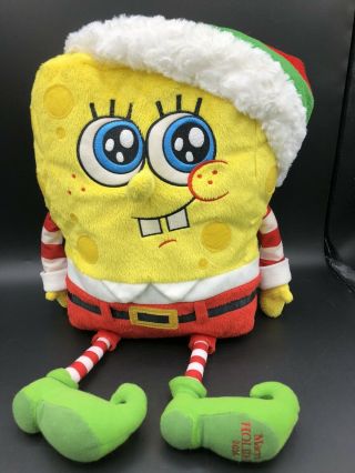 Spongebob Squarepants Talking Plush Macys Holiday 2014 Stuffed Toy 18 "