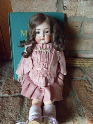 Antique Simon & Halbig 403 German Bisque Doll,  19 ",  Custom Dress