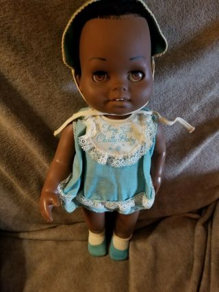 African American/black Chatty Baby 1960/1961 Vintage W Clothes,  Shoes