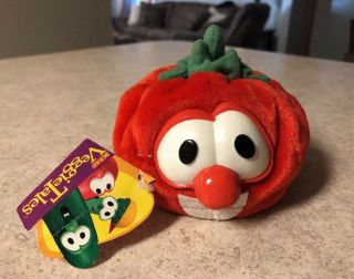 Veggie Tales Bob The Tomato 3 " Gund Plush Doll With Tag Good Pre Owned