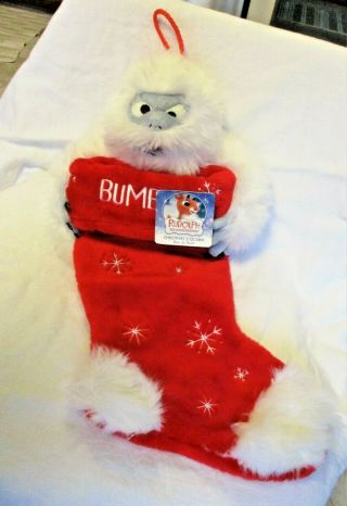 Bumble Abominable Snowman Rudolph The Red Nosed Reindeer Christmas Stocking 20 "
