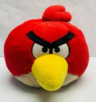 Red Angry Birds Plush Stuffed Animal Commonwealth 2010 No Sound 7 Inch Character