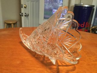 Marquise By Waterford Crystal Horn Of Plenty Cornucopia 10”