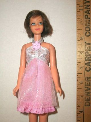 Vintage Barbie Francie Brunette Casey Doll Bend Legs Japan Tnt 1960s Dressed