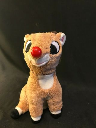 Rudolph The Red Nosed Reindeer Singing Plush Gemmy Light Up Nose 2