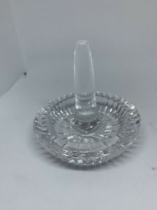 Waterford Crystal Ring Holder Trinket Dish 3 " Tall & 3 " Wide