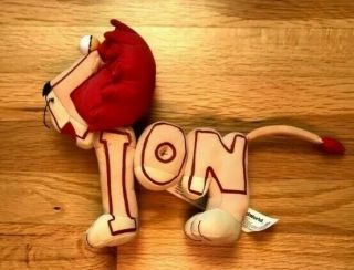 Word World Magnetic Plush Lion Stuffed Animal Pull Apart Educational Toy Pbs