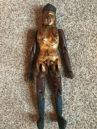 Unusual Antique Wood Unknown Ellis Bucherer Type Joint Ethnic Indian Asian Doll