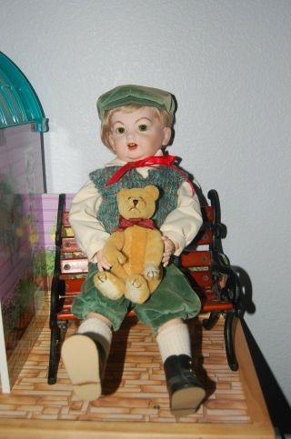 Antique Morimura Brothers Nippon Bisque Composition Boy Doll