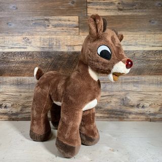 Rudolph The Red Nosed Reindeer Plush Sings - Light Up Nose 12 " By Dan Dee G5