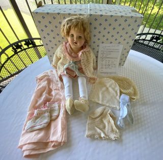 Vintage Antique Composition/celluloid 30 " Shirley Temple Look A Like Doll