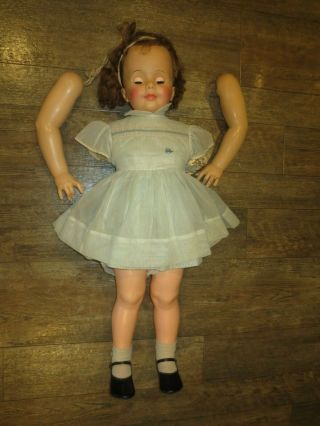 Vintage Ideal Patti Playpal Doll 35 " With Clothes Shoes Toys