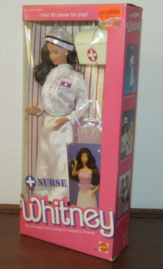 Vintage 1987 Nurse Whitney NRFB Barbie Friend Steffie Face 4405 2