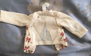 Madam Alexander Vintage Cissy Doll’s Sweater Floral 50’s Tagged Delicate Clothes 2