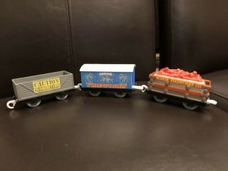 Thomas And Friends Trackmaster Sodor Fireworks Co Cargo Freight Set Of 3