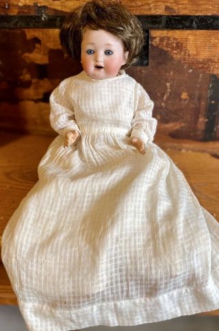 14” Antique C1910 267 Heubach Koppelsdorf Character Baby Doll 2