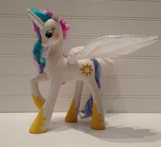 2011 My Little Pony 10 " Talking Princess Celestia With Light Up Wings