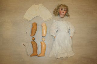 Antique German Doll 24 Inches Tall Max Handwerck For Repair