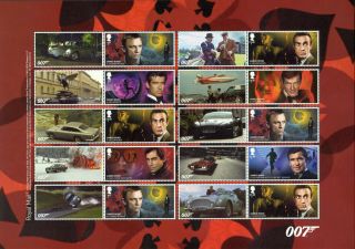 2020 James Bond 007 Smilers Collectors Sheet A4 Sized Ls122