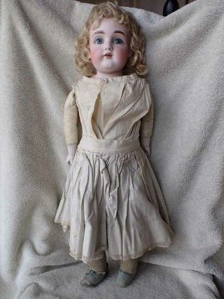 Lovely Antique German Kestner 154 Bisque Head Doll 21 " Intact Pate