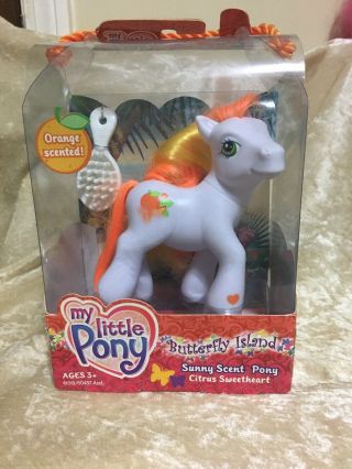 My Little Pony G3 Butterfly Island Sunny Scent Citrus Sweetheart Nib