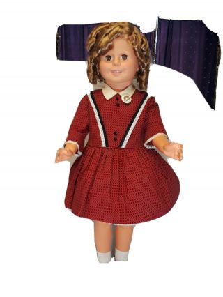 Playpal Type Doll Mrs.  Shirley Temple Doll 33 " Tall
