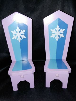 Kidkraft Disney Frozen Ice Castle Wood Dollhouse Furniture Dining Chairs