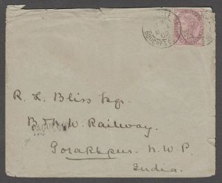 Abroad 1902 Envelope With 1881 1d Lilac Tied By France Cds,  Paquebot Hs