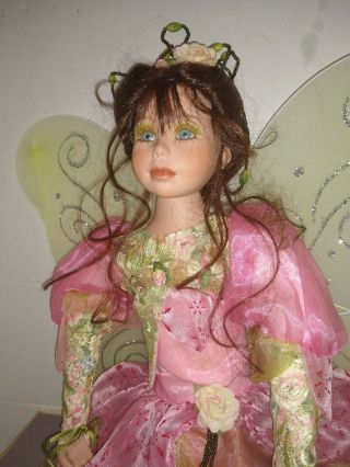 Show - Stoppers " Shangri - La " Fairy 16 " Seated Porcelain Doll Limited Edition