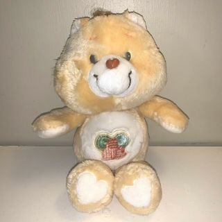 Vintage Uk Exclusive Care Bears Forest Friend Plush Tonka 1983 13 " Amer Greeting
