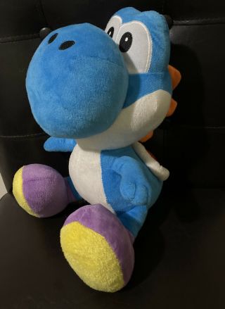 Yoshi (light Blue) Mario Bros.  8 " Plush Sen - Ei Little Buddy