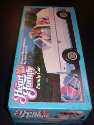 Vintage 1984 The Heart Family Car Old Store Stock Nos Mattel Toy Rare Boxed