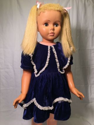 Vintage 1959 Horsman Princess Peggy Patti Play Pal Clone Doll 35 " Blonde Hair