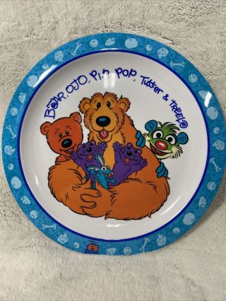 Jim Hensons Bear In The Big Blue House Melamine Ware Dinner Plate Includes 1