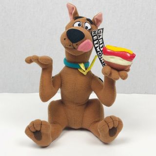 Cartoon Network Scooby Doo Brown Dog Stuffed Plush W/ Hotdog Gift Collectibles