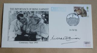 The Importance Of Being Earnest 1995 Cover Signed By Actor Michael Denison