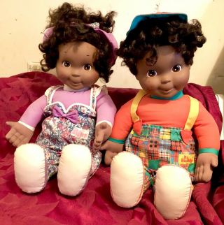 Vintage Hasbro Playskool My Buddy Kid Sister Black African American Dolls