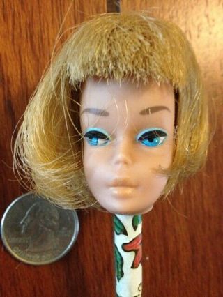 Vintage Mattel American Girl Blonde Barbie Doll Head Only