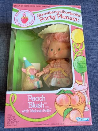 Vintage Kenner Strawberry Shortcake Party Pleaser Peach Blush Doll