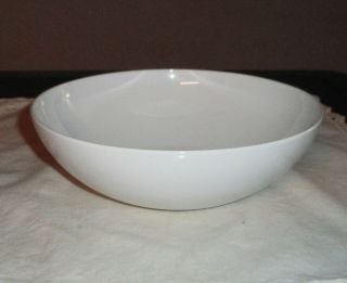 Vintage Corning Centura White Coupe Serving Bowl - 8 1/2 " Very Fine