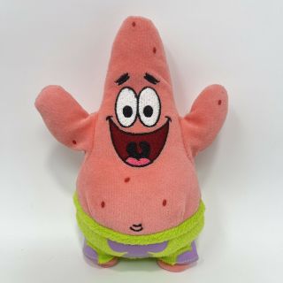 2008 Spongebob Squarepants Patrick 7 " Mini Plush Stuffed Toy Nickelodeon Viacom