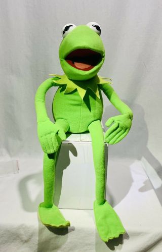 Kermit The Frog Stuffed Plush 16” Tall Bendable Vintage Muppets Nanco No Tags