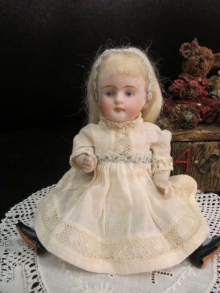 5 1/4 " Antique German All Bisque Doll 7203/5