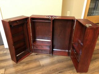 Rare American Girl Doll Trunk With Wood Murphy Bed Vintage