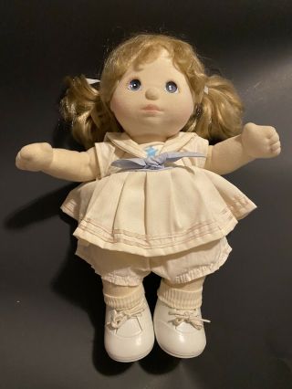 Vintage 1985 Mattel My Child Doll Blonde Hair/blue Eyes In Sailor Dress
